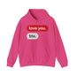 Love You, Thx-Unisex Hooded Sweatshirt